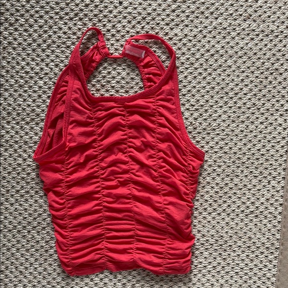 FP Movement by Free People Tops - Free People Ruched Red Active Tank